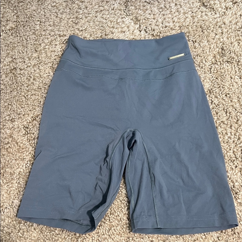 Gymshark Whitney Simmons High-Waist Women’s Bike Shorts - gray green